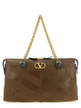 Valentino Garavani Brown Lamb Leather Shoulder Bag