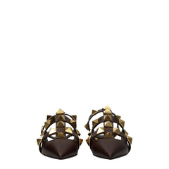 Valentino Garavani Brown Leather Sandals