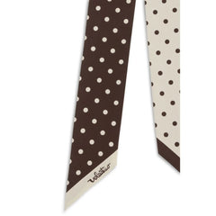 Valentino Garavani Brown Silk Scarf