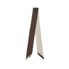 Valentino Garavani Brown Silk Scarf