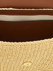 Valentino Garavani Brown Viscose Shoulder Bag