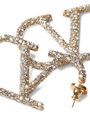 Valentino Garavani Gold Brass Earrings - One Size