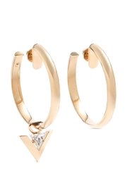 Valentino Garavani Gold Brass Earrings - One Size