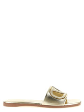 Valentino Garavani Gold Calfskin Slides - EU36.5/US6.5