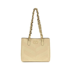 Valentino Garavani Gold Napa Leather / Calf Bos Taurus Shoulder Bag