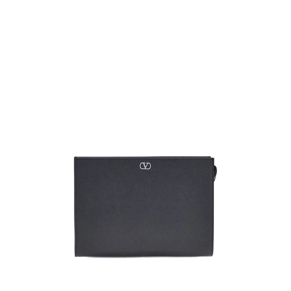 Valentino Garavani Grained leather Pouch
