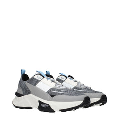 Valentino Garavani Gray Fabric Athletic Sneakers - EU41/US8