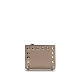 Valentino Garavani Gray Lamb Ovis Aries Aries Wallet