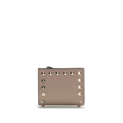 Valentino Garavani Gray Lamb Ovis Aries Aries Wallet