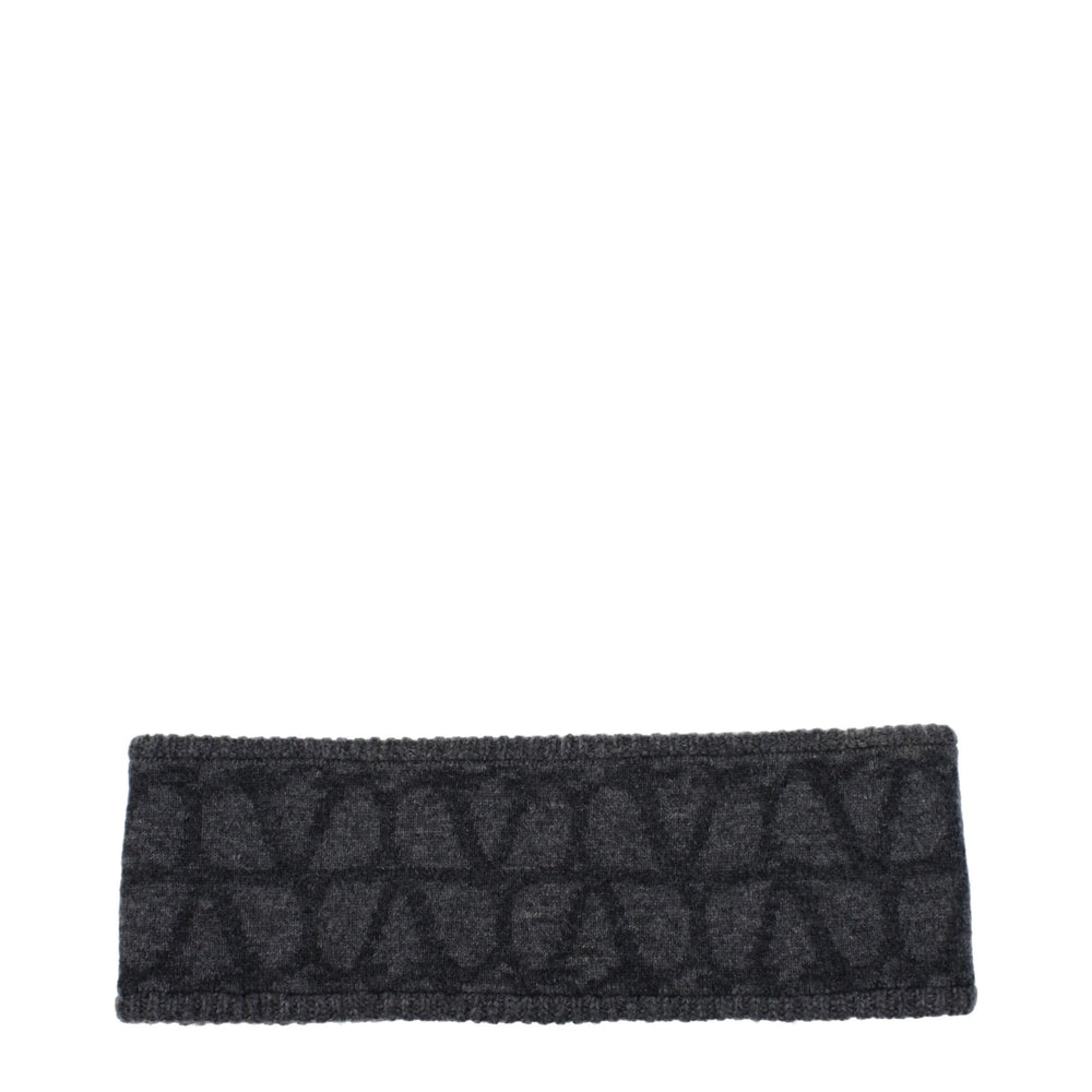 Valentino Garavani Gray Wool Headbands