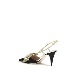 Valentino Garavani Multicolor Calf Leather Bos Taurus High Heel Pumps