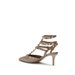 Valentino Garavani Multicolor Calf Leather Bos Taurus Mid Heel Pumps - EU38.5/US8.5