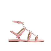 Valentino Garavani Multicolor Calfskin Flat Sandals - EU35.5/US5.5