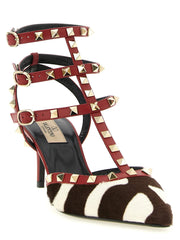 Valentino Garavani Multicolor Calfskin Mid Heel Pumps - EU39/US9