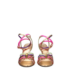 Valentino Garavani Multicolor Leather Stiletto Heels Sandals - Sandals