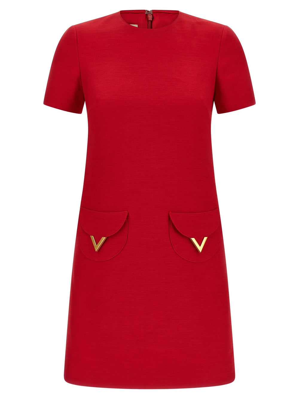 Valentino Garavani Multicolor Virgin Wool Short Dress - IT38