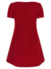 Valentino Garavani Multicolor Virgin Wool Short Dress - IT42