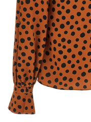 Valentino Garavani Orange Silk Blouse