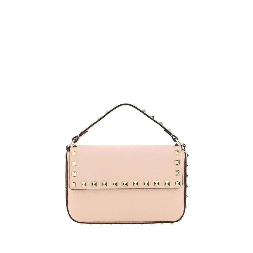 Valentino Garavani Pink Calf Leather Bos Taurus Shoulder Bag