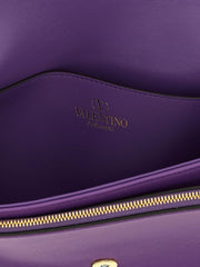Valentino Garavani Purple Lamb Leather Shoulder Bag