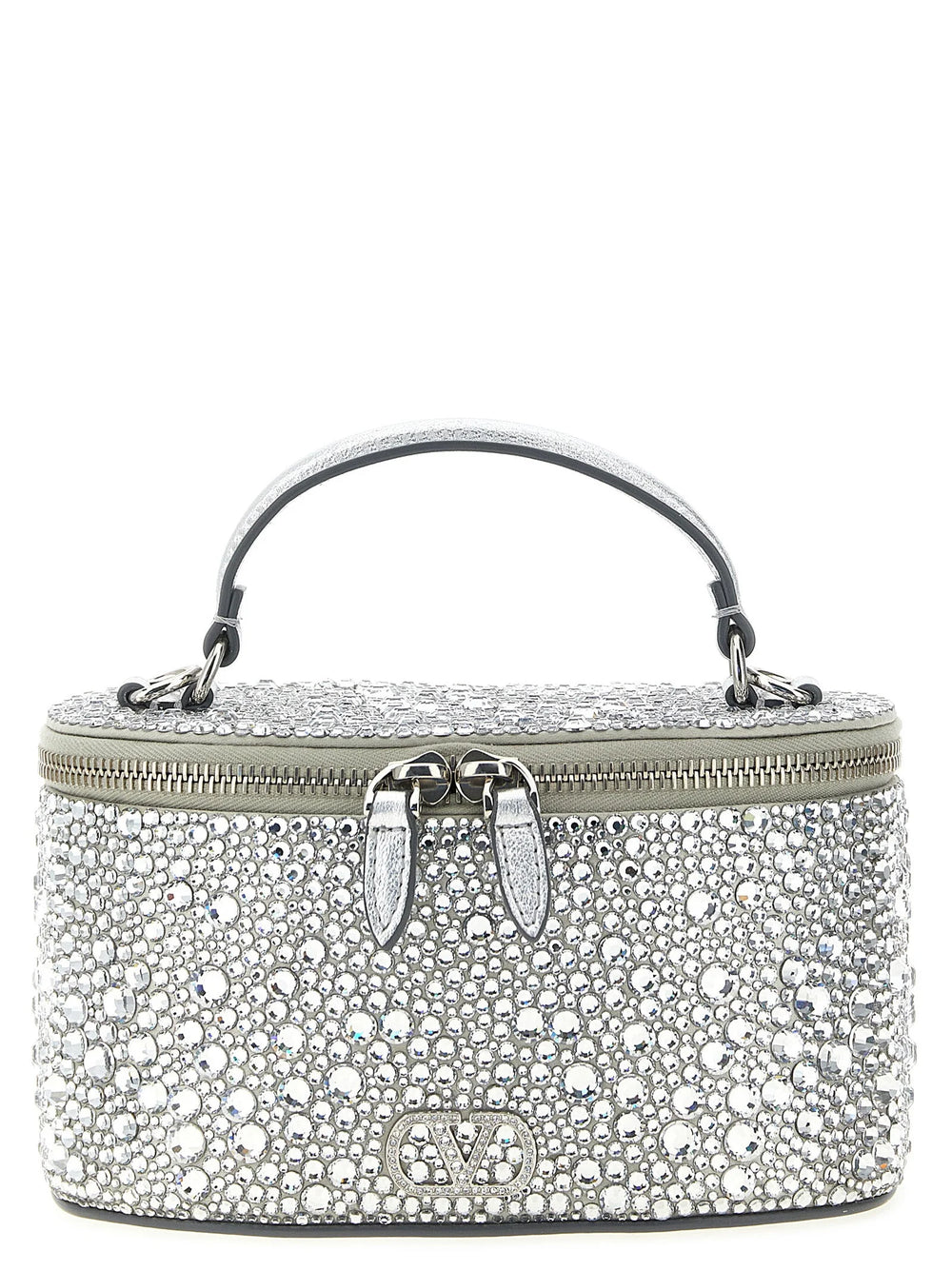 Valentino Garavani Silver Viscose Handbag