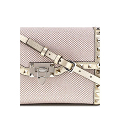 Valentino Garavani Small canvas Rockstud Shoulder Bag - Shoulder Bags