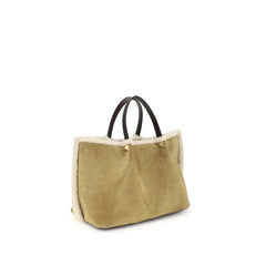 Valentino Garavani Suede and sheepskin medium Tote Bag - Shopper Bags