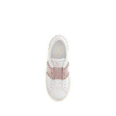 Valentino Garavani White Calf Leather Bos Taurus Athletic Sneakers - EU41/US11