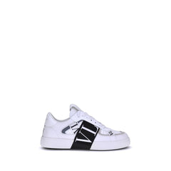 Valentino Garavani White Calf Leather Bos Taurus Low Top Sneakers - EU39/US6