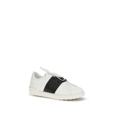 Valentino Garavani White Calf Leather Bos Taurus Low Top Sneakers - Sneakers