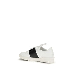 Valentino Garavani White Calf Leather Bos Taurus Low Top Sneakers - Sneakers