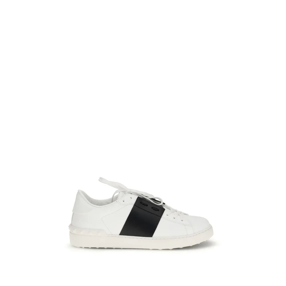 Valentino Garavani White Calf Leather Bos Taurus Low Top Sneakers - Sneakers