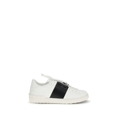 Valentino Garavani White Calf Leather Bos Taurus Low Top Sneakers - Sneakers