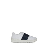 Valentino Garavani White Calf Leather Bos Taurus Low Top Sneakers - EU40/US7 - Sneakers