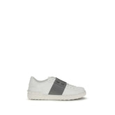 Sneakers de cano baixo em couro branco Valentino Garavani Bos Taurus