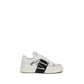 Valentino Garavani White Calf Leather Bos Taurus Low Top Sneakers - EU45/US12