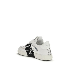 Valentino Garavani White Calf Leather Bos Taurus Low Top Sneakers - EU45/US12