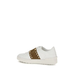 Valentino Garavani Weiße Kalbsleder Bos Taurus Sneakers
