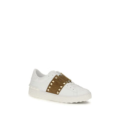 Valentino Garavani Weiße Kalbsleder Bos Taurus Sneakers