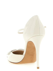 Valentino Garavani White Calfskin High Heel Pumps - EU41/US11
