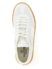 Valentino Garavani White Calfskin Low Top Sneakers - EU43/US10