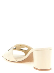 Valentino Garavani White Calfskin Mid Heel Pumps - EU40.5/US10.5