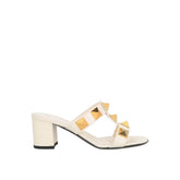 Valentino Garavani White Calfskin Platform Sandals - EU39.5/US9.5