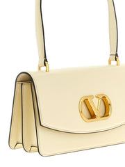 Valentino Garavani White Calfskin Shoulder Bag