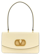 Valentino Garavani White Calfskin Shoulder Bag