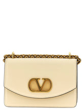 Sac bandoulière en veau blanc Valentino Garavani