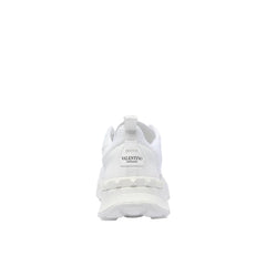 Valentino Garavani White Fabric Athletic Sneakers