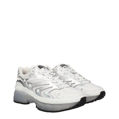Valentino Garavani White Fabric Athletic Sneakers