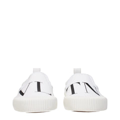 Valentino Garavani White Fabric Slip-On Loafers - EU39.5/US6.5