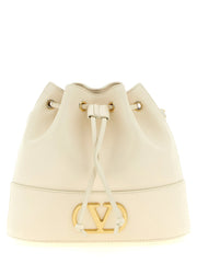 Valentino Garavani White Lamb Leather Crossbody Bag
